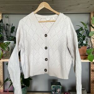 Cyrus Cream Button-Up Cardigan